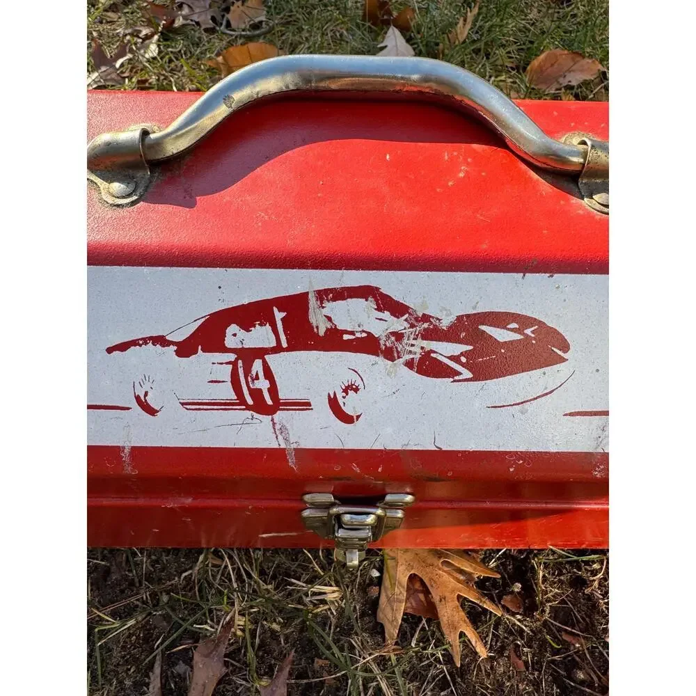 Vintage FORD GT Toolbox Red Tool Box
